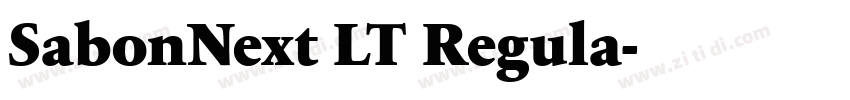 SabonNext LT Regula字体转换